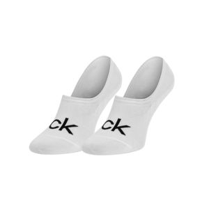 Calvin Klein dámské bílé ponožky - ONESIZE (002)